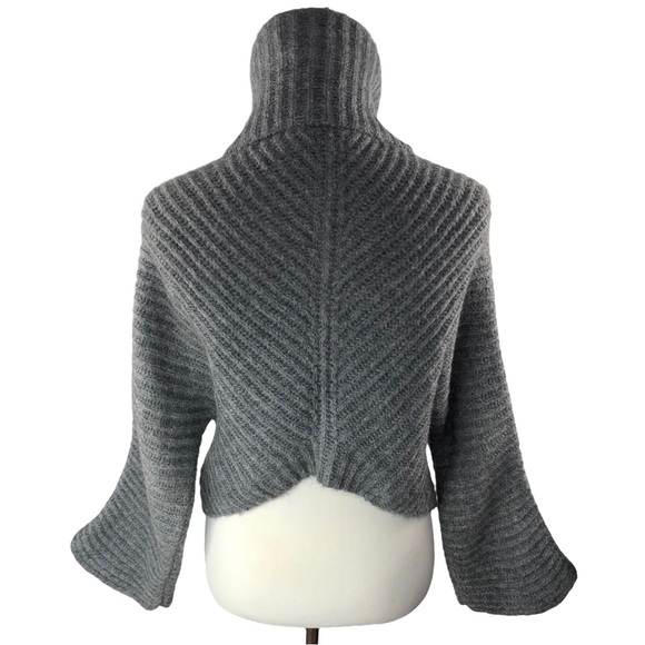 🆕 Sisley Cropped Mohair Wool Blend Cardigan Juniors Size 3XL - Picture 8 of 12